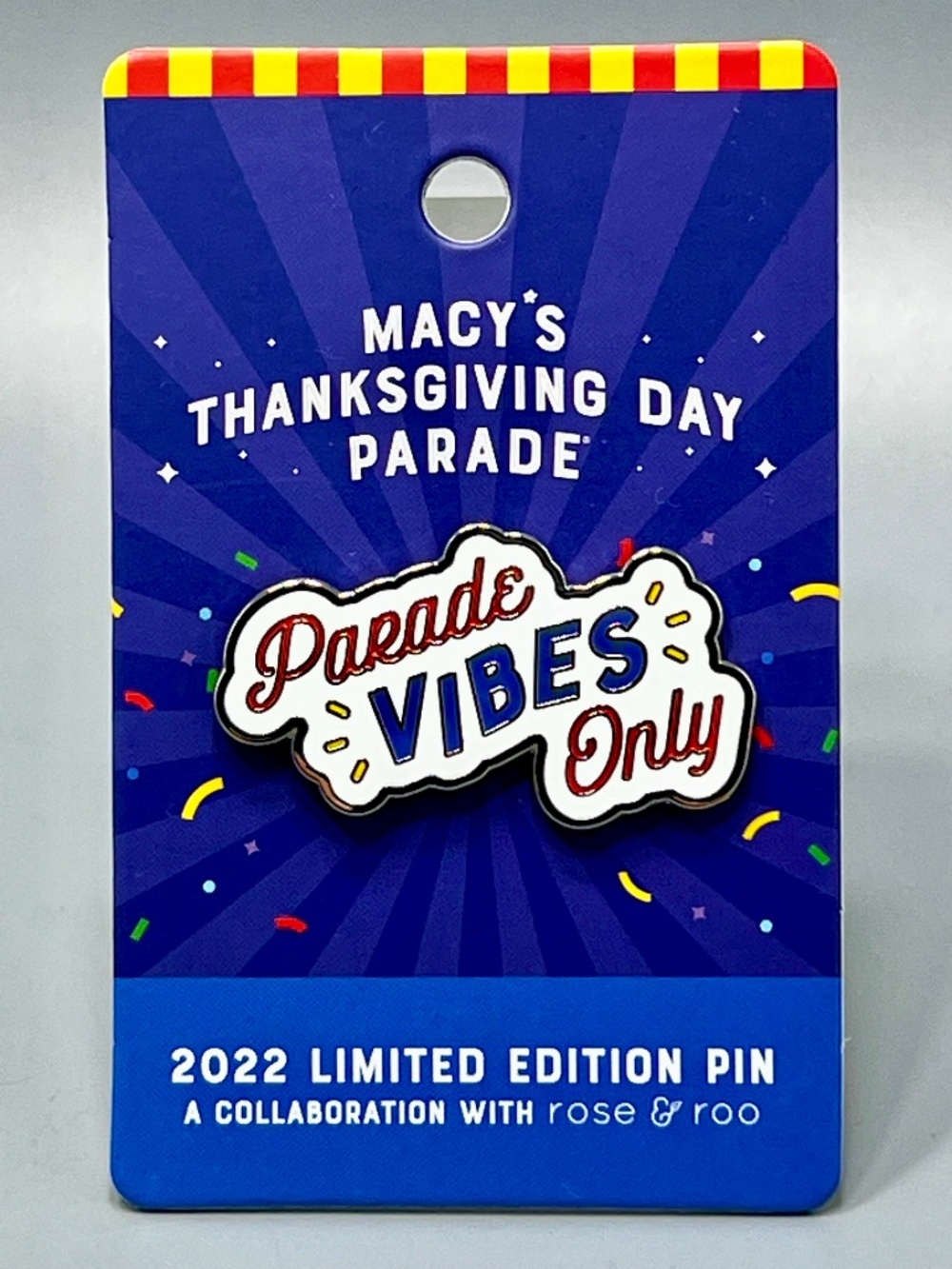 2022 Maceys Thanksgiving Day Parade Collectible Pin